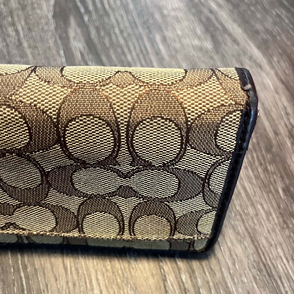 Coach Brown and Tan Wallet - Picture 7 of 10
